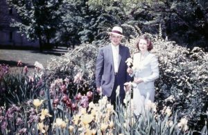Kelly Thompson, Western's president from 1955-1969, stands beside his wife, Sarah Thompson, in 1965.