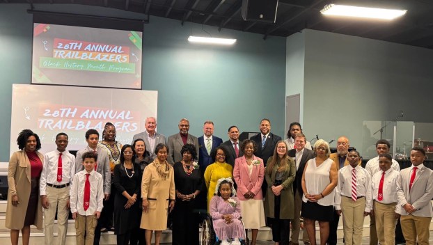 Attendees of the 28th annual Trailblazers Committee Black History Month program pose for a picture on Feb. 23 at the Next Level Church.
